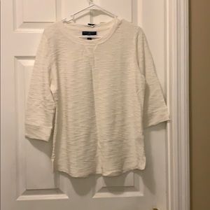 Petite Textured Crew NWT